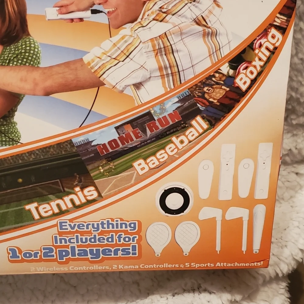 My Sports Challenge Wireless Sports Game System Five Games Set for 2 Players Y2k